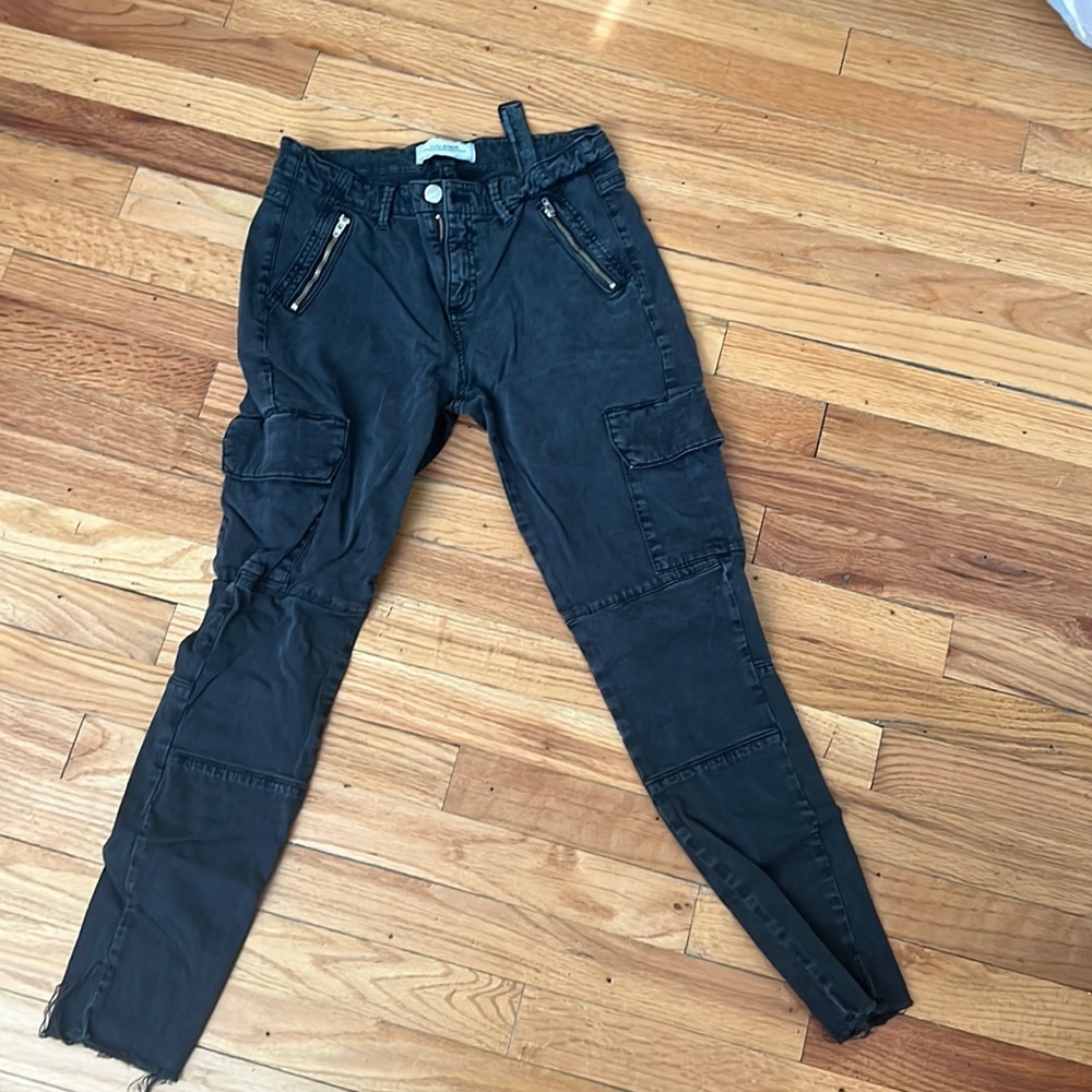 Navy zara cargo jeans